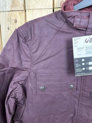CHAQUETA T-L DE MOTO MUJER GARIBALDI BURDEOS 