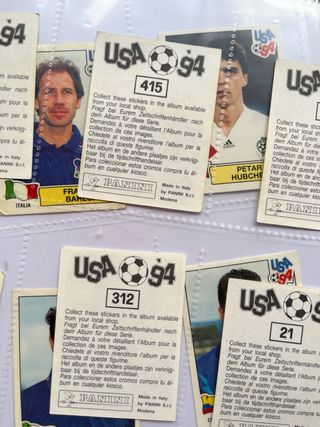 Cromos Panini USA 94 Mundial de Fútbol 