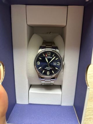 Reloj Calypso unisex plata-azul