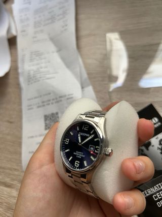 Reloj Calypso unisex plata-azul