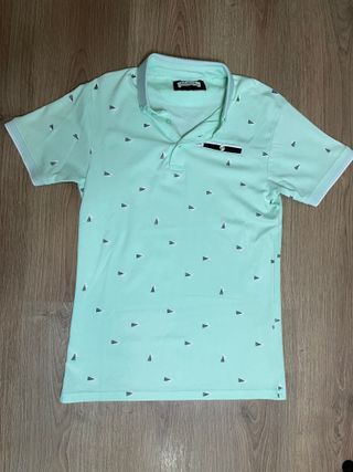 Polo manga corta verde (M)