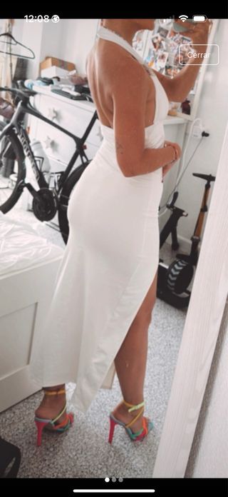 Vestido blanco midi