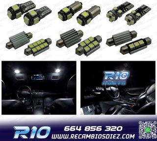 KIT 15 BOMBILLAS LED INTERIOR PARA BMW E46 COUPE SEDAN 318I 