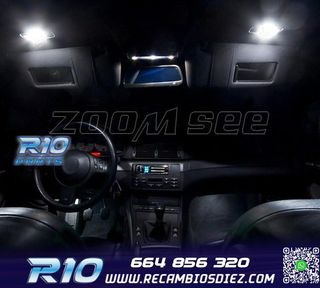 KIT 15 BOMBILLAS LED INTERIOR PARA BMW E46 COUPE SEDAN 318I 