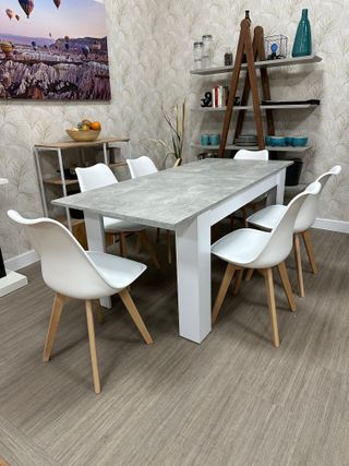 Mesa Comedor Nórdica 6 Sillas