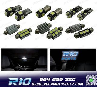 KIT 8 BOMBILLAS LED INTERIOR PARA BMW 1 SERIE F20 F21 HATCHB