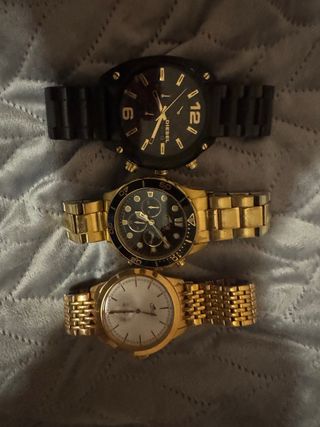 3 relojes: Citizen, Diesel, Guess