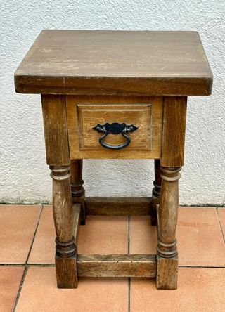 Mesita noche madera - 1 ud.