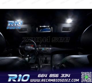 KIT 14 BOMBILLAS LED INTERIOR PARA BMW SERIE 3 E46 SEDAN COU