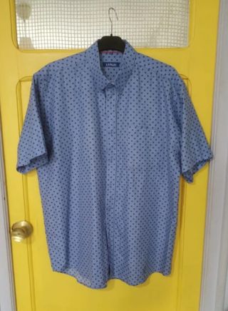 Camisa Langzi azul - puntos