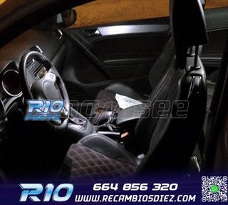 KIT 15 BOMBILLAS LED INTERIOR PARA SEAT LEON 1 M 1 99-06