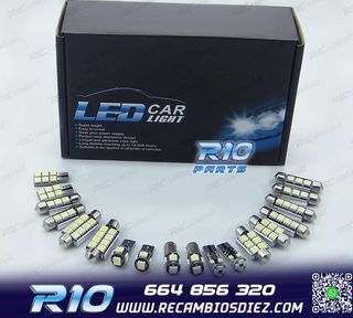 KIT 18 BOMBILLAS LED INTERIOR PARA RENAULT LAGUNA II MK2 01-