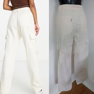 Pantaloni cargo Stradivarius beige XS/34