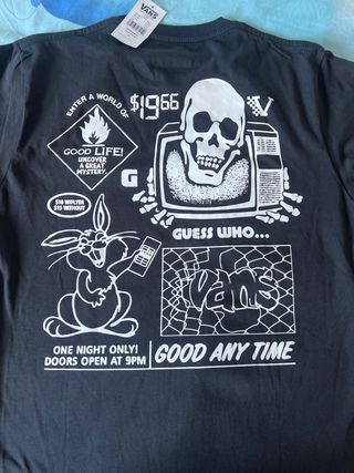 Camiseta Vans Bugs Bunny - Negra