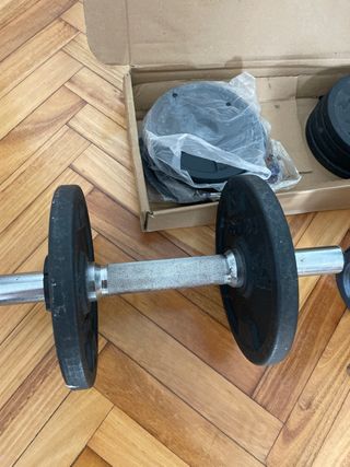 Mancuernas Domyos de 10 kg cada una. 
