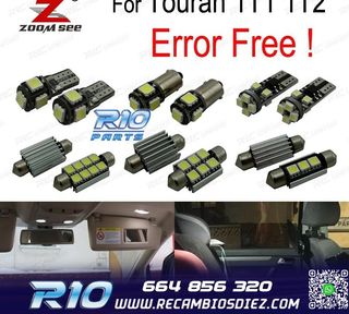 KIT 18 BOMBILLAS LED INTERIOR PARA VOLKSWAGEN VW VOLKSWAGEN 