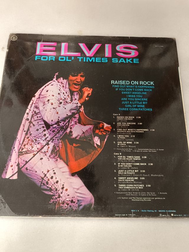 Elvis Presley - Raised on Rock LP