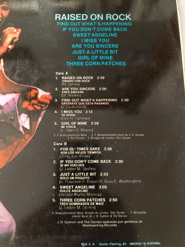 Elvis Presley - Raised on Rock LP