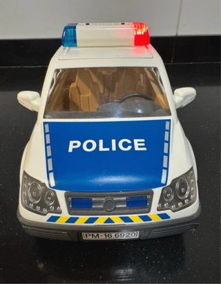 Coche policía Playmobil luces
