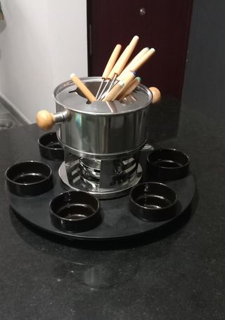 Juego de fondue - Acero inoxidable