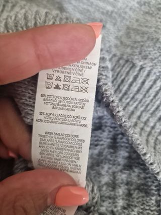 Jersey Primark gris - Talla M