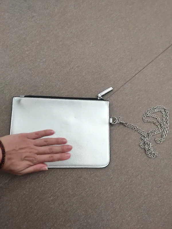 Bolso Primark plateado | bandolera