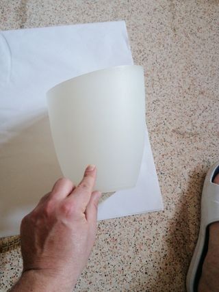 Cestello ghiaccio bianco plastica