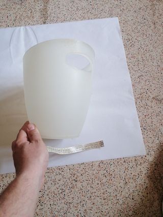 Cestello ghiaccio bianco plastica