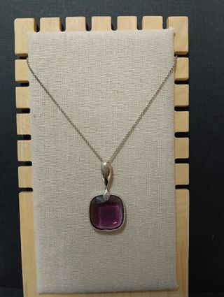 Gargantilla plata - Morada. Nueva