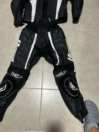 Traje moto cuero berik