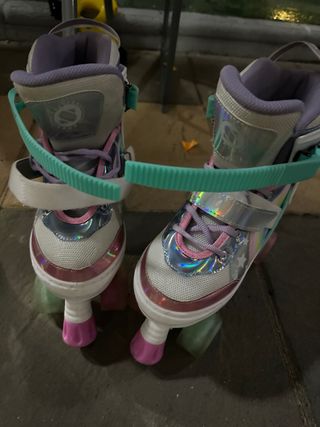 Patines infantiles 4 ruedas, luces