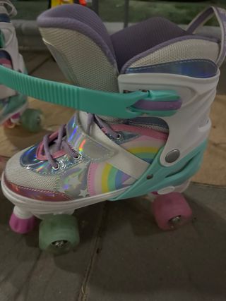 Patines infantiles 4 ruedas, luces