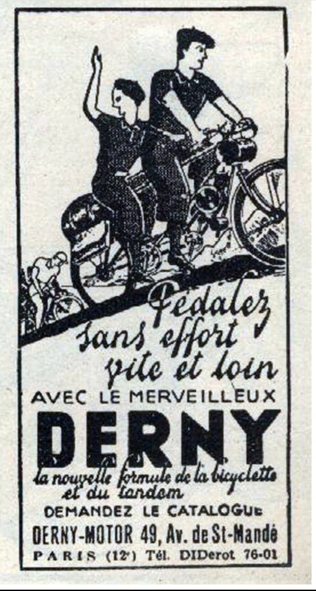 Ciclotandem antiguo DERNY 100cc