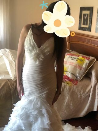 Vestido novia Pronovias - Talla 38
