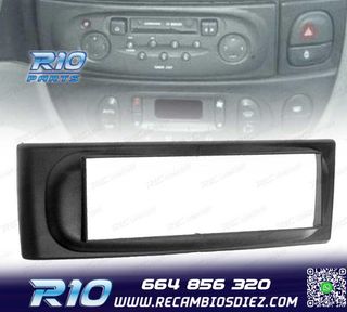 MARCO NEGRO RADIO 1-DIN PARA RENAULT MEGANE I SCENIC 96-03