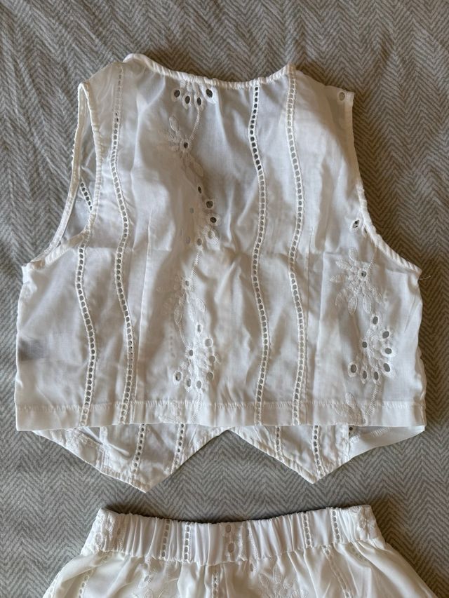 Conjunto verano blanco - 2 piezas