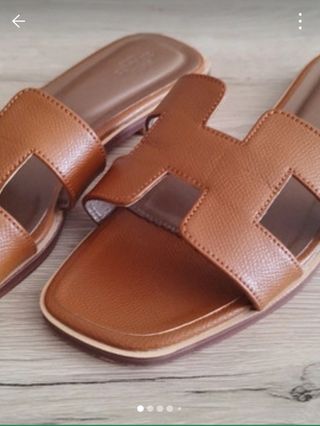Sandalias planas marrones - Talla 39