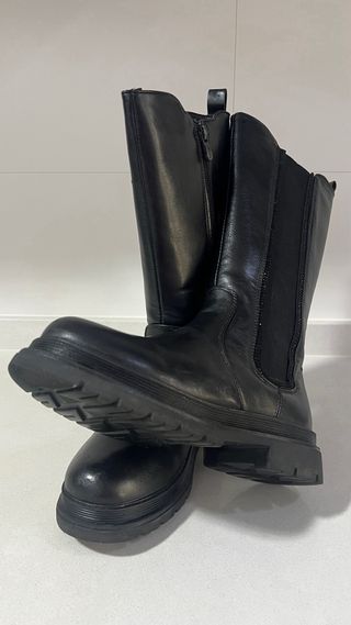 Botas Piel Negras - Talla 36