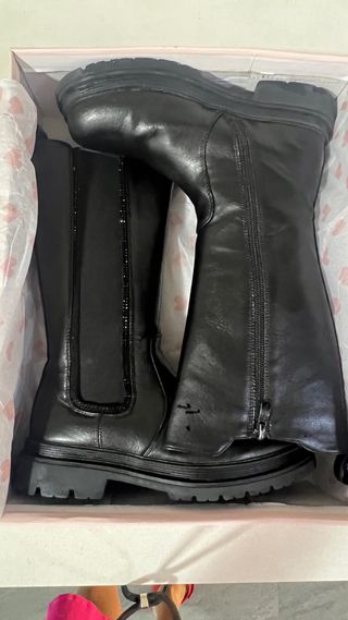 Botas Piel Negras - Talla 36