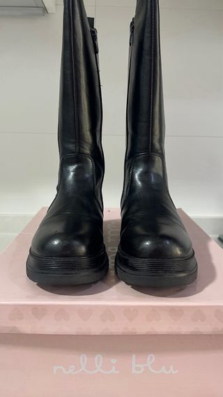Botas Piel Negras - Talla 36