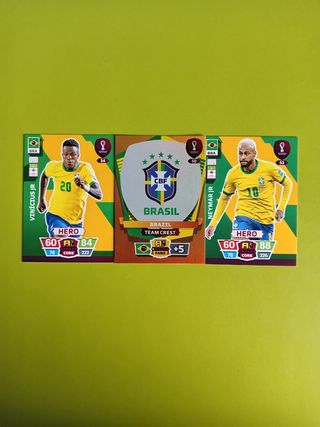 Carte Panini Neymar & Vinicius Jr Brasile