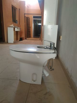 Bidé blanco porcelana - monomando
