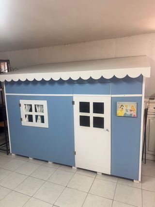 Casita madera niños - para jugar en ella