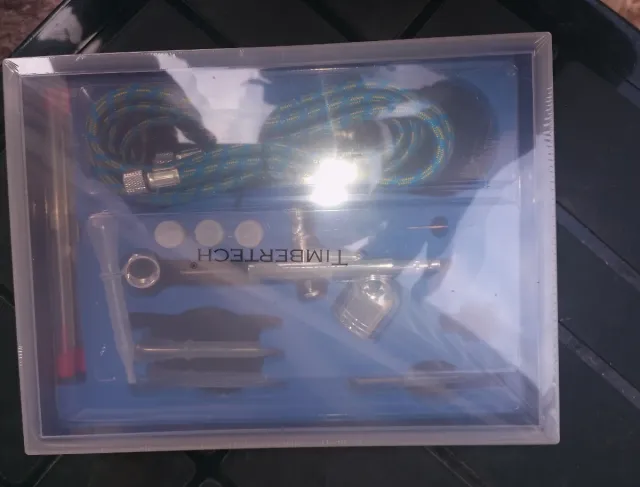 Aerógrafo + compresor Timbertech nuevo.