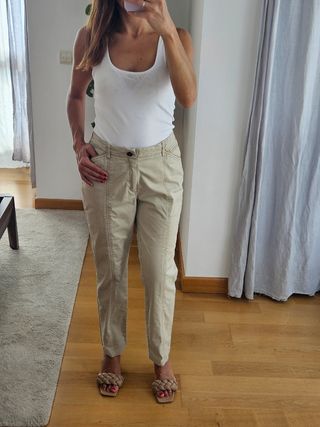 Pantalones beige Lloyd's talla 44
