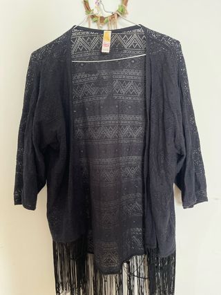 Pareo playa negro - Talla única