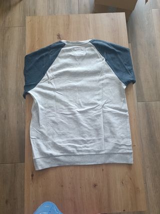 Sudadera Bershka gris-azul