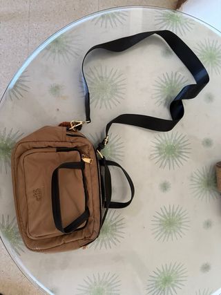 Bolso bandolera marrón-negro