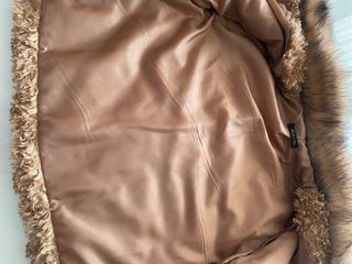 Chaquetón pelo sintético marrón