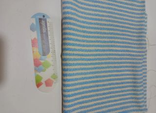 Tela rayas dibujo azul claro -
